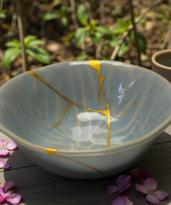 Turquoise blue chawan