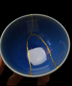 Alternative view of Light blue chawan