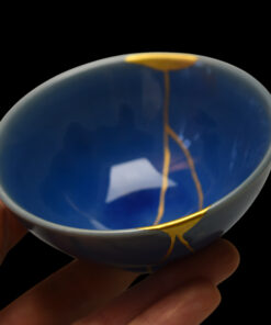 Alternative view of Light blue chawan